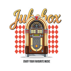 Retro jukebox vintage Illustration