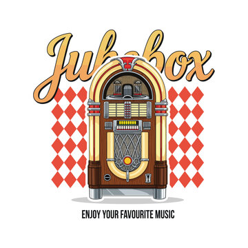 Retro jukebox vintage Illustration