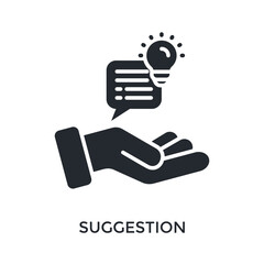 Suggestion Icon Glyph Style. Vector Illustration For Graphic Design