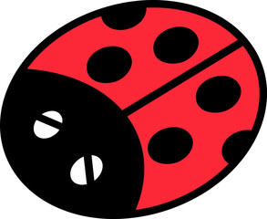 Ladybug Vector Icon