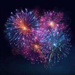 Fototapeta premium celebration fireworks vector image