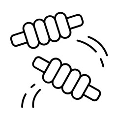 bail icon with thin style