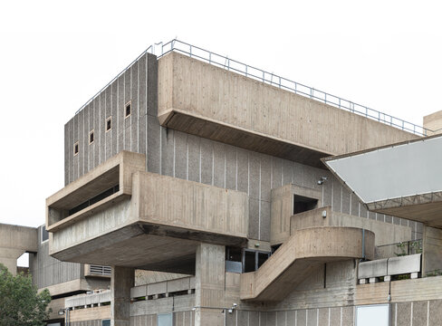 London, UK - Aug 18, 2025 - the Hayward Gallery, which is indeed a contemporary art gallery within the Southbank Centre in London and is renowned for its Brutalist architecture, characterized by expos