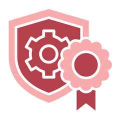 Shield-Check red Icon