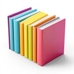 3D packaging mockup of a kidsâ€™ educational book set