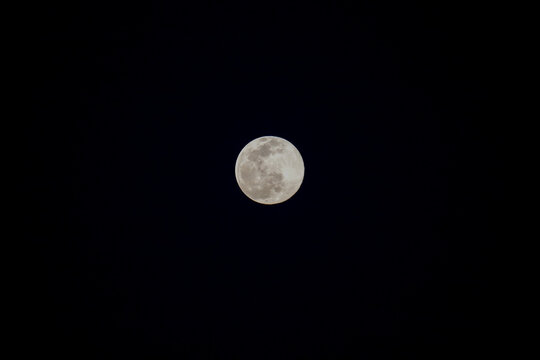 A February full moon also known as full snow moon.