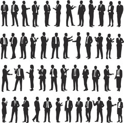 Business people silhouettes, professional team discussion, office communication, corporate meeting, teamwork collaboration, management strategy, company leadership, workplace unity, partnership