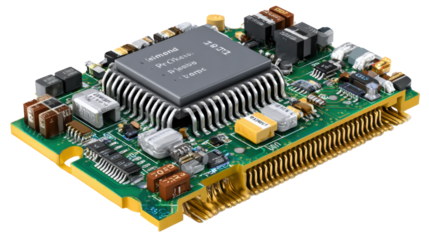 Digital Heart: An intricately detailed circuit board is revealed, radiating complexity and a deep dive into the core of modern technology