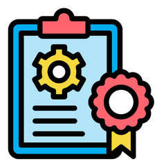 Obraz premium Ribbon-Award Color Icon