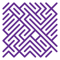 Abstract Geometric Line Maze Pattern Background – Purple Vector Design