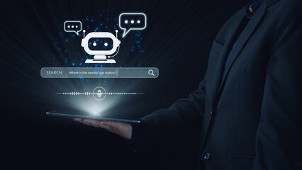 AI assistant with voice chat interface, combining smart chatbot, voice command, and AI-powered control search tools. Agentic AI assistant helps users search and chat naturally. Elide