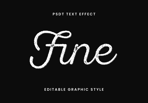 Chalk Dust Script Text Effect
