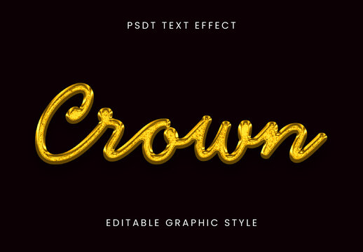 Gold Embossed Script Font Shiny Metallic Cursive Text Effect