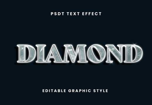 Silver And White Expensive Font Diamond Luxury Text Effect