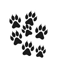 Fototapeta premium Paw prints design