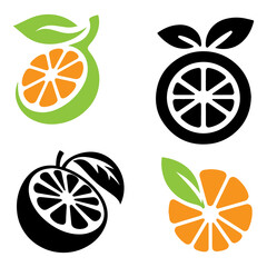 set of orange slices