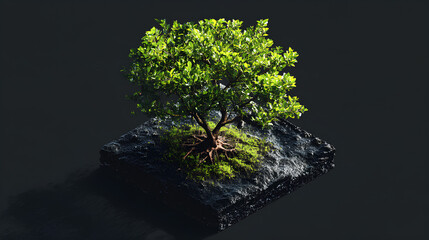 small plants aesthetic transparent background effect