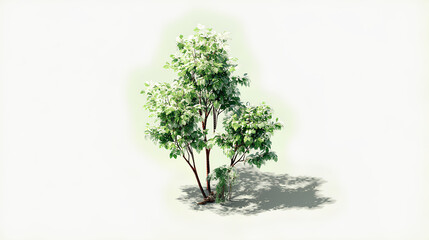 small plants aesthetic transparent background effect