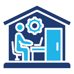 Home Office Setup Icon