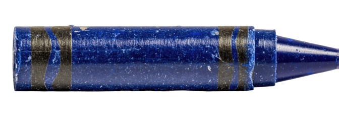 Deep blue crayon,?with?dark?lines