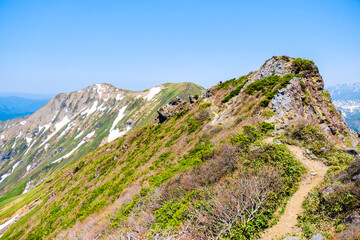谷川岳　山頂　オキノ耳　北側