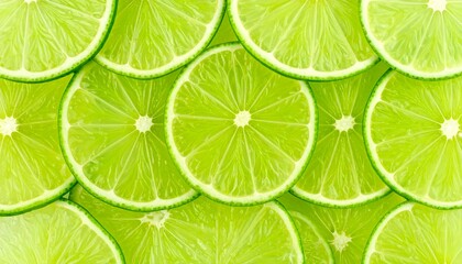 Close-up of many lime slices (1)