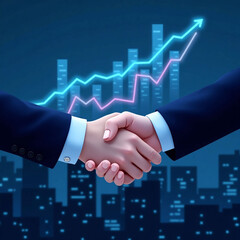 businessmen handshake after a good deal.
