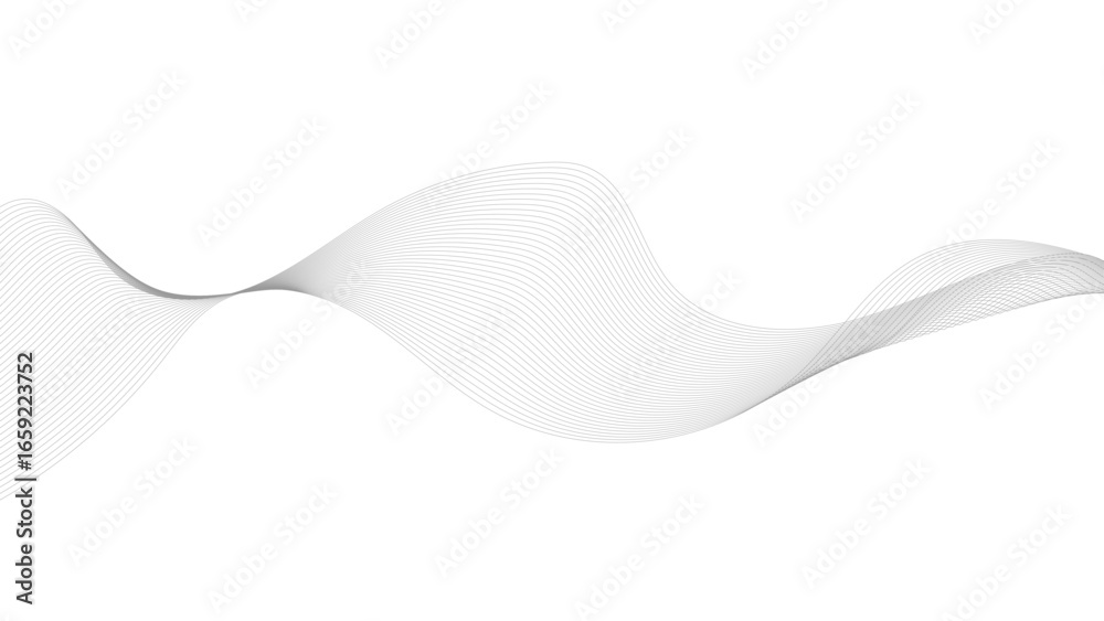 Poster abstract wave element for design. digital frequency track equalizer. abstract gray wave lines backgr