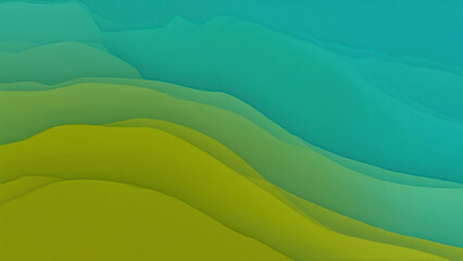 Blue and green gradient merging theme illustration. Ai generated.
