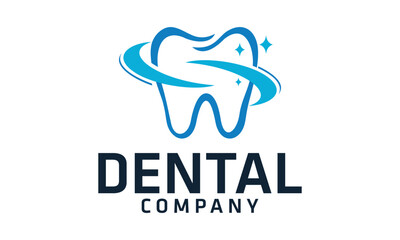 Modern dental clinic logo design vector icon Template illustration