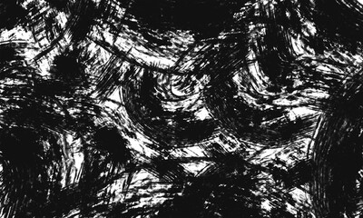 ほぼ黒く染まった背景透明のイラスト素材