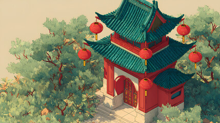 classic gate concept animation illustration