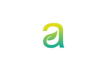 Logo Letter A With Leaf Images