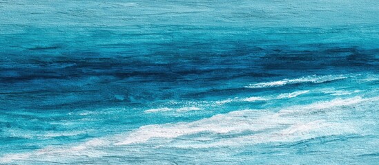 Obraz premium Abstract ocean waves, shades of blue and white