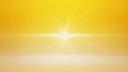 Bright yellow gradient background with slow pulse glow light illustration. Ai generated.