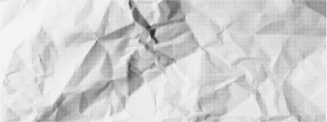 Obraz premium Rough Halftone Paper Texture with Vintage Dots and Torn Edges for Retro Posters or Grunge Collage Background. Vector.