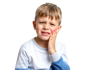 boy with toothache