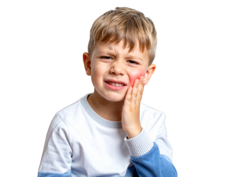 boy with toothache