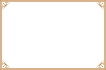 Elements of ornate vintage frames. Border gold on white classic calligraphy swirl. Design print for greeting cards, wedding invitations, restaurant menu, royal certificates. Set 805