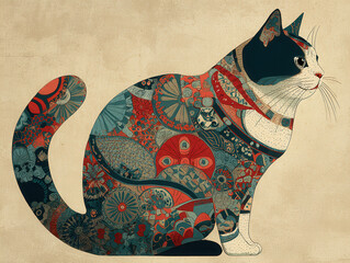 浮世絵（Ukiyo-e）／猫	
