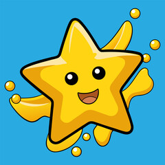 New Year Golden Star Holiday backdrop for your design New Year and Christmas Golden Star