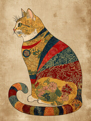 浮世絵（Ukiyo-e）／猫	
