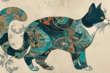 浮世絵（Ukiyo-e）／猫	
