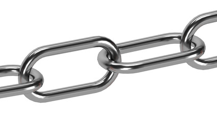 Obraz premium metal chain isolated