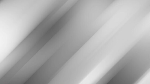 Seamless loop background with blurred gray and white diagonal lines in abstract loop. Ideal for presentations and motion graphics projects.