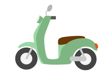 かわいいスクーターのイラスト素材