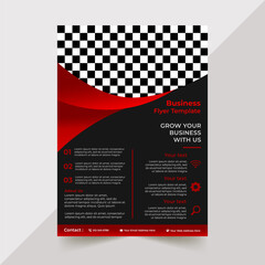 AI Flyer template mockup design