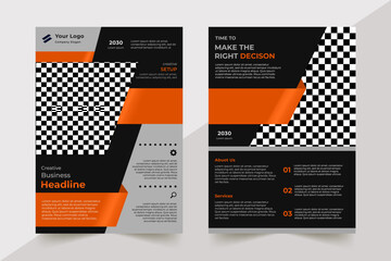 AI Flyer template mockup design