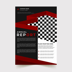 AI Flyer template mockup design