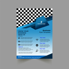 AI Flyer template mockup design